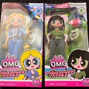 L.O.L. Surprise! OMG Powerpuff Girls Dolls - Blue and Green Outfits